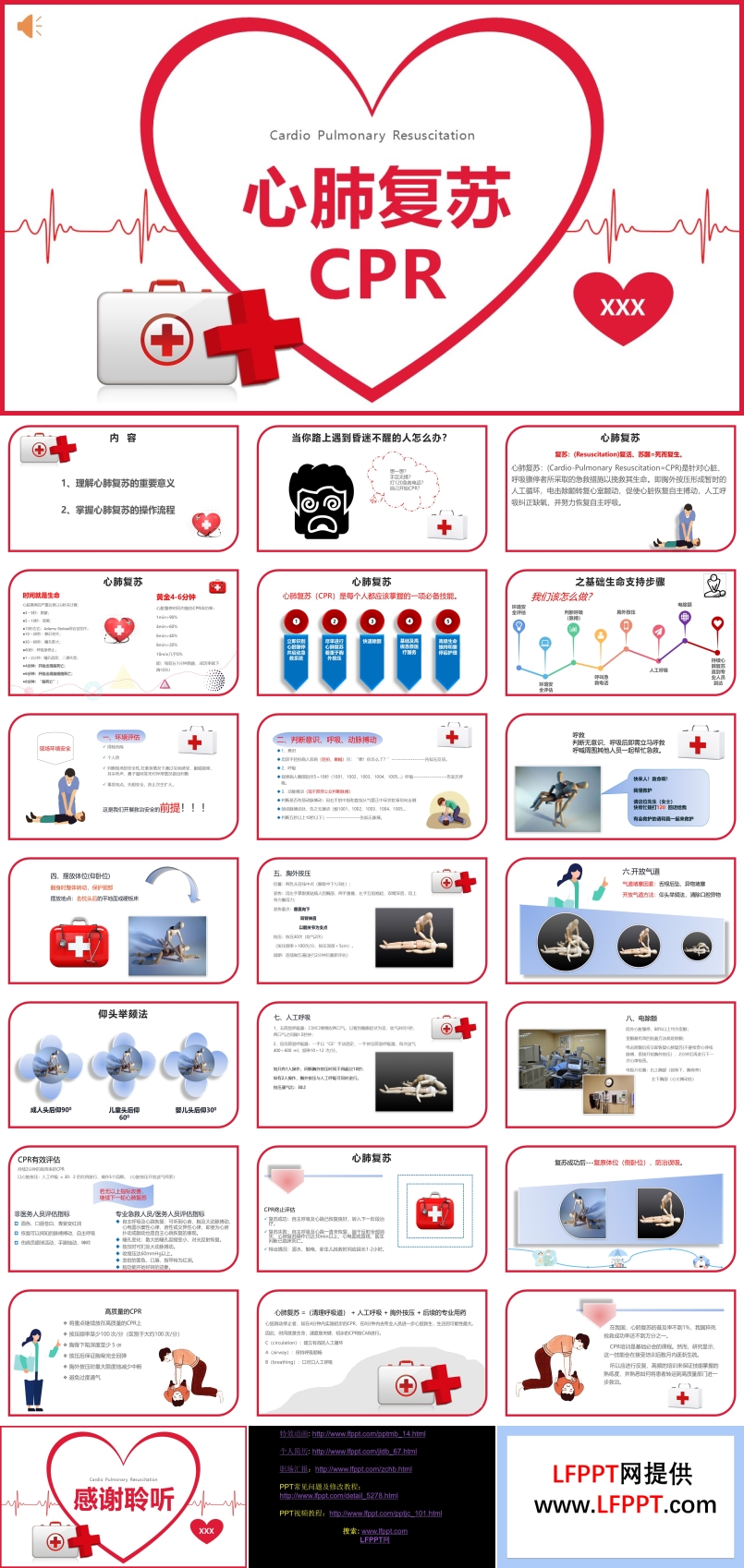 心肺复苏CPR课件PPT