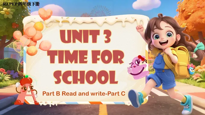 英语人教PEP四年级下册 第6课时《Unit 3 Part B Read and write-Part C》ppt课件（教案）