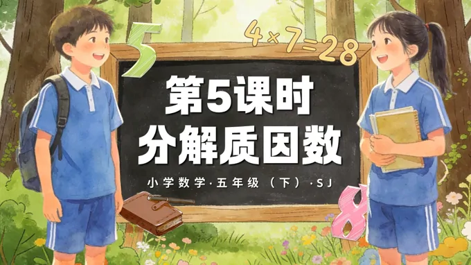五年级数学下册苏教 第三单元第5课时《分解质因数》ppt课件（教案）