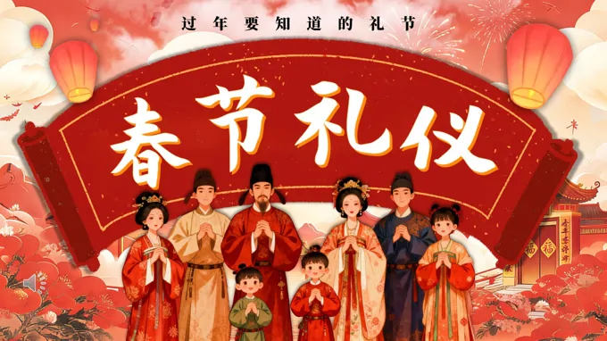 春节礼仪过年要知道的礼节PPT课件含讲稿