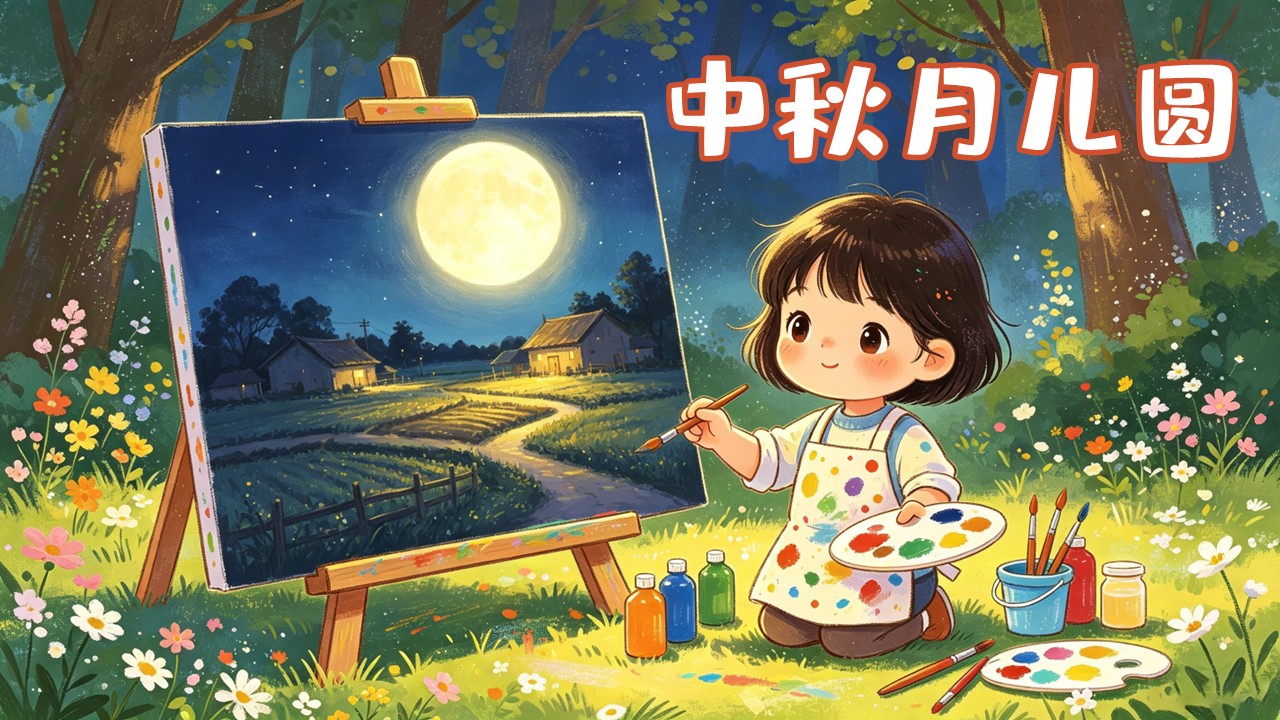 一年级上册美术人教 第一单元《中秋月儿圆》ppt课件（教案）