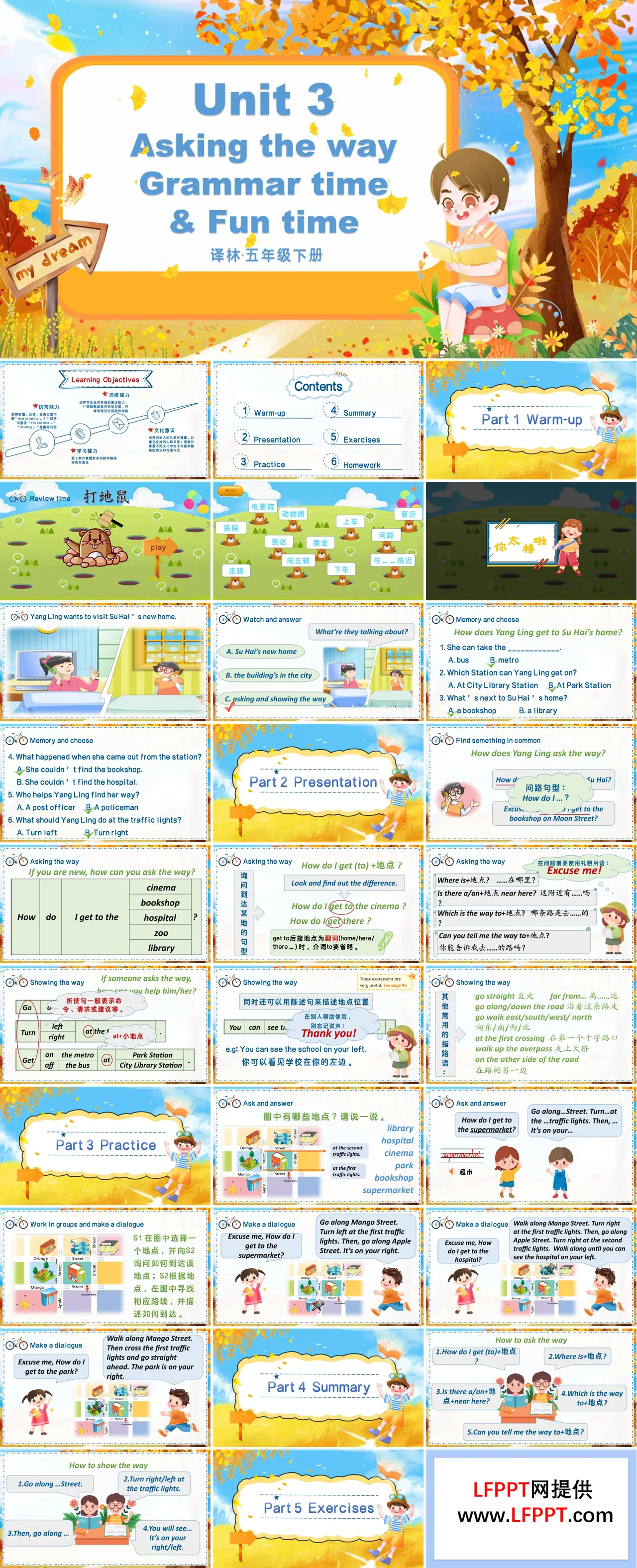 Unit3 第2课时Grammar time & Fun time译林五年级英语下册PPT课件含教案