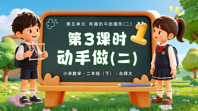 二年级数学下册北师大 第五单元 第3课时《动手做（二）》ppt课件（教案）