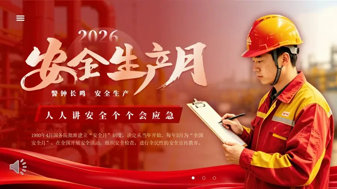 2026安全生产PPT模板月宣传PPT含讲稿
