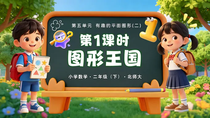 二年级数学下册北师大 第五单元 第1课时《图形王国》ppt课件（教案）