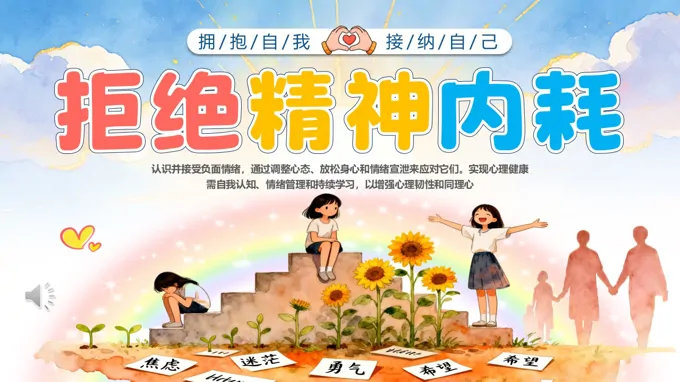 拒绝精神内耗拥抱自我接纳自己主题班会PPT含讲稿