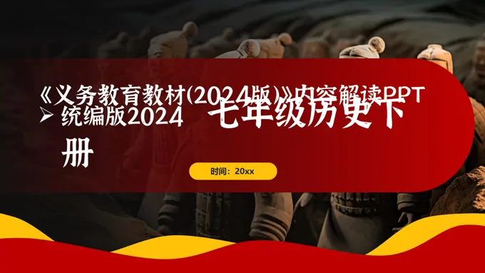 七年级历史下册（统编版2024）-【新教材解读】义务教育教材内容解读课件PPT含讲稿