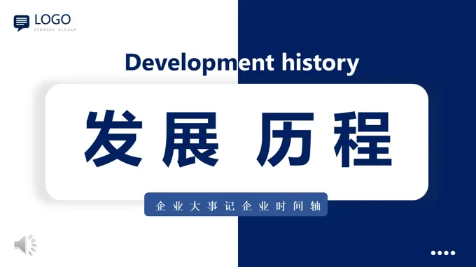 公司发展历程企业大事记企业时间轴动态PPT（无内容）
