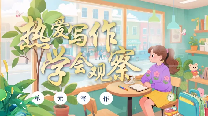 《写作：热爱写作，学会观察》部编七年级语文上册PPT课件含教案
