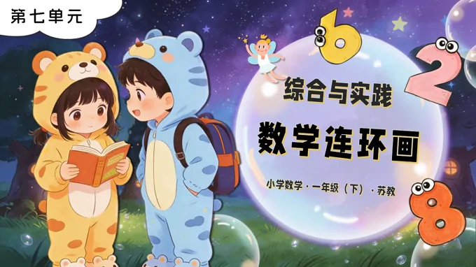 第七单元 综合与实践：数学连环画苏教小学数学一年级下册PPT课件（含教案+分层作业+学习任务单）
