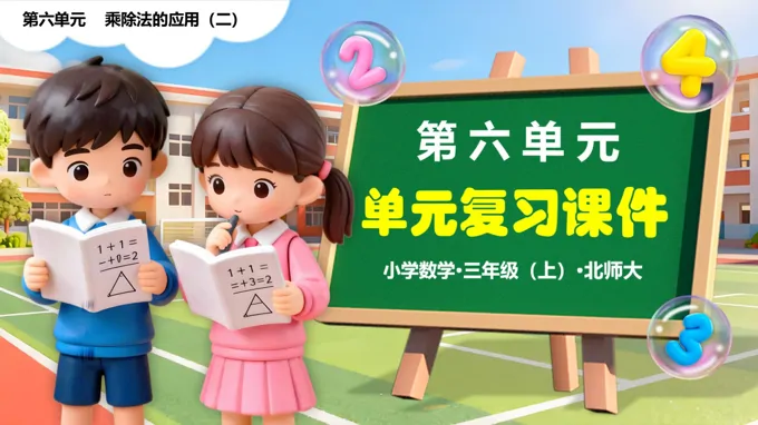 第六单元 乘除法的应用（二）单元复习课件 三年级数学上册北师大新教材PPT课件含知识清单