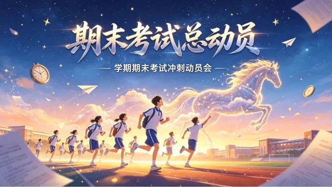 期末考试总动员期末复习主题班会PPT含讲稿