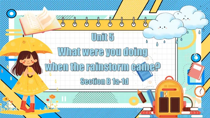 Section B 1a-1d人教八年级英语下册Unit5第4课时PPT课件含教案