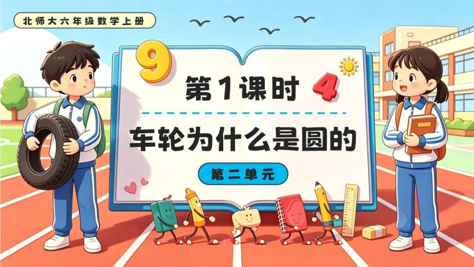 第1课时  车轮为什么是圆的 北师大六年级数学上册第二单元PPT课件（含教案）