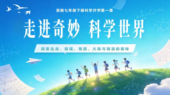 七年级科学春季开学第一课PPT课件走进奇妙科学世界含讲稿