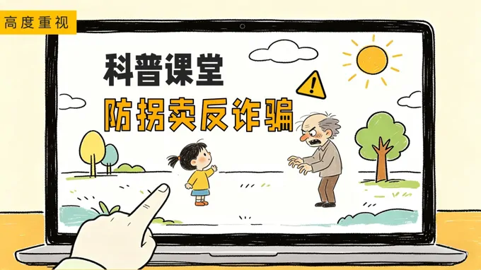 高度重视防拐卖反诈骗科普主题班会PPT含讲稿