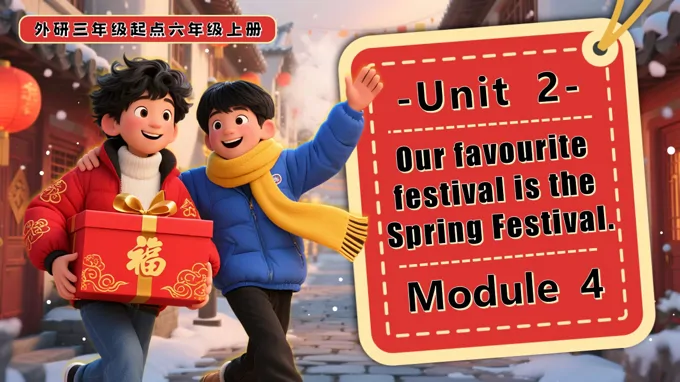 Module 4 Unit 2 Our favourite festival is the Spring Festival六年级英语上册外研PPT课件含教案