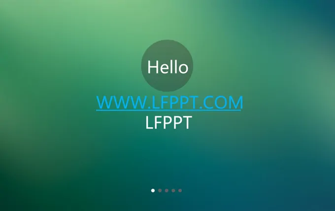 精美毛玻璃IOS欧美风格商务PPT模板