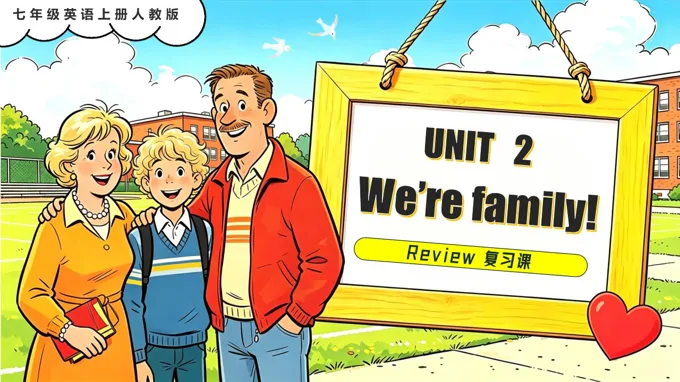 Unit 2 Unit 2 We’re Family! 单元复习七年级英语上册人教PPT课件（含知识清单）