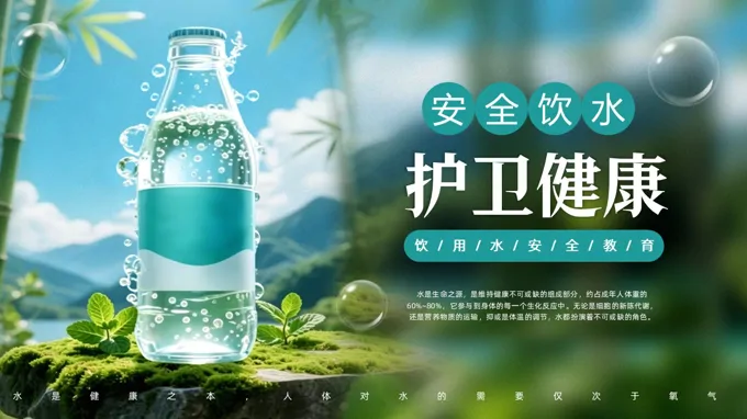 安全饮用水主题班会PPT含讲稿