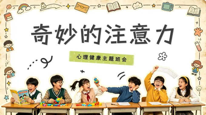 奇妙的注意力心理健康主题班会PPT含讲稿
