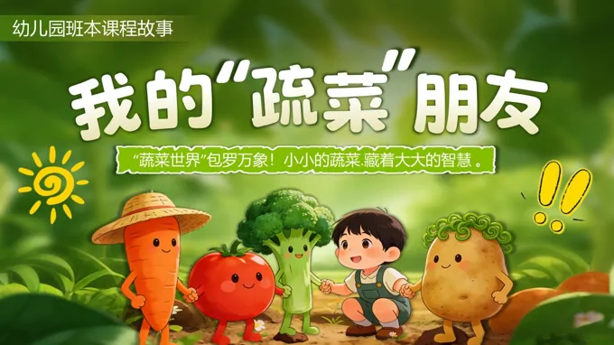 我的蔬菜朋友主题班会PPT含讲稿