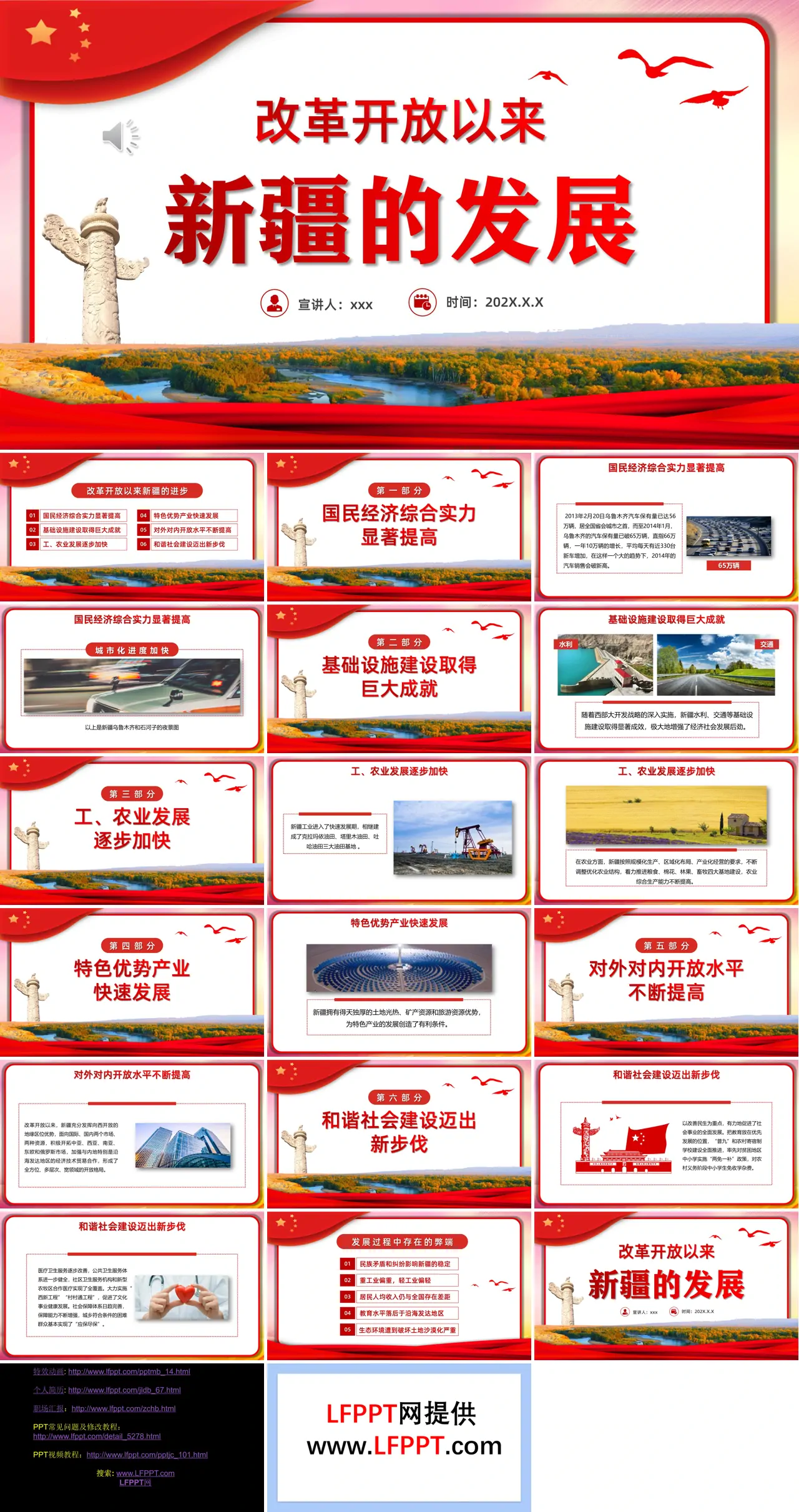 改革开放以来新疆的发展PPT