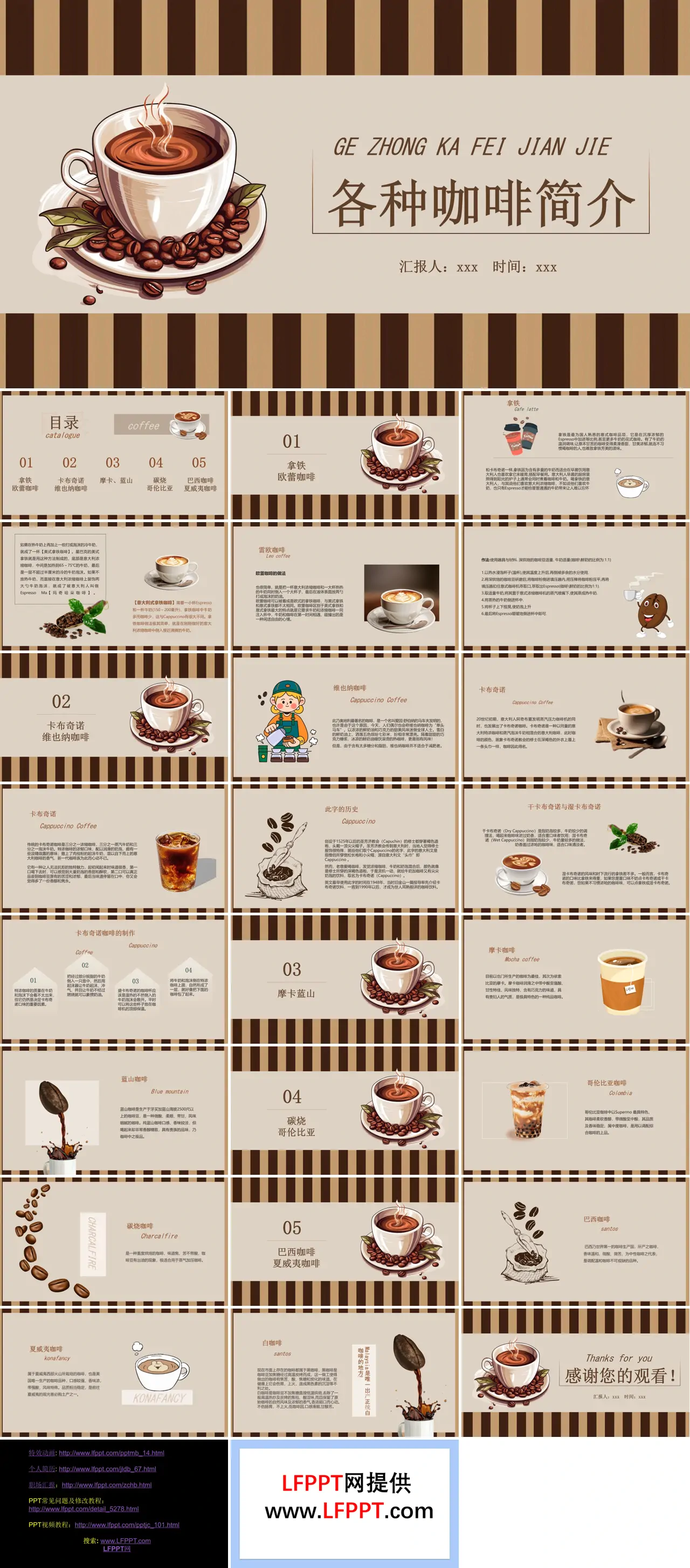 各种咖啡简介PPT课件含讲稿