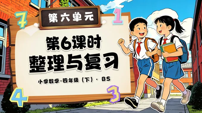 第六单元 第6课时 整理与复习（教学课件）四年级数学下册北师大PPT课件（教案+分层作业+学习任务单）