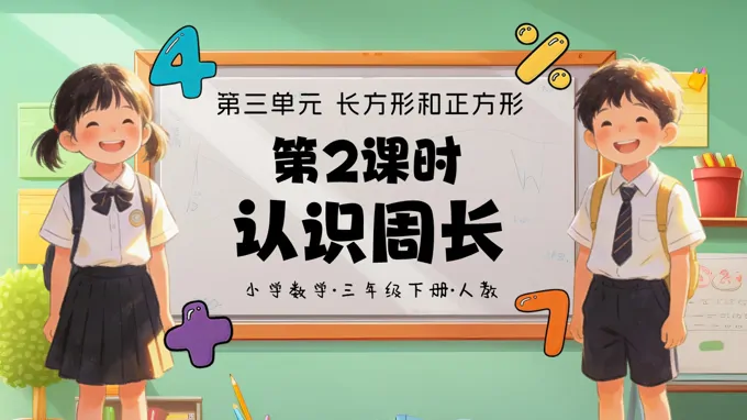 三年级数学下册人教 第三单元第02课时《认识周长》ppt课件（教案）