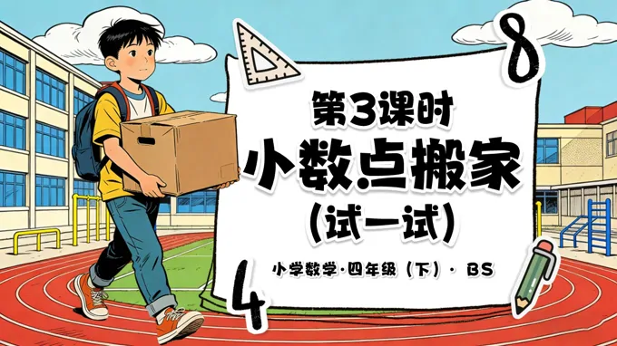 第三单元 第3课时 小数点搬家（试一试）四年级数学下册北师大PPT课件（教案+分层作业+学习任务单）