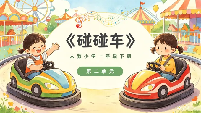 一年级音乐下册人教 第二单元《碰碰车》ppt课件（教案）