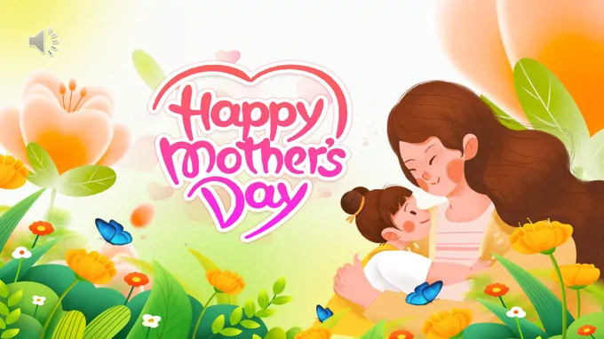 感恩母亲节母亲节英文介绍PPT含讲稿