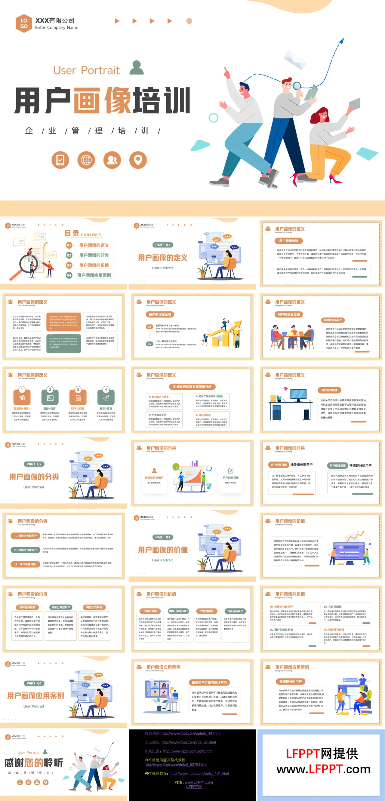 用户画像培训PPT模板