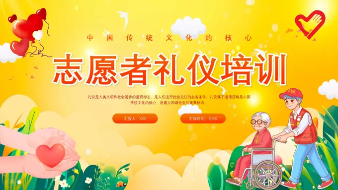 志愿者服务通用礼仪培训课件PPT-36页-大小6M