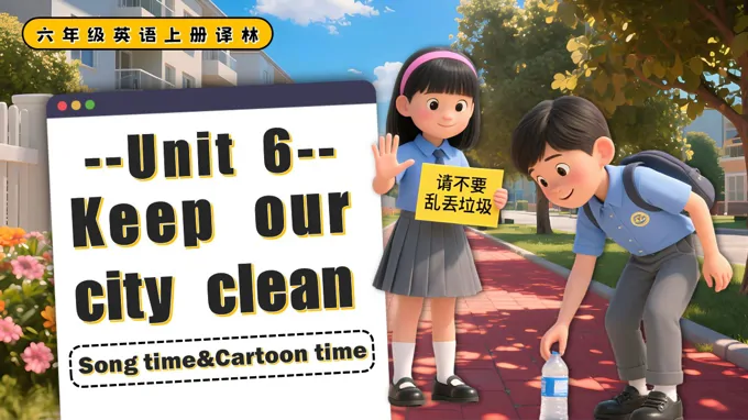 Unit2 Song time Cartoon time六年级英语上册译林PPT课件含教案下载 - LFPPT