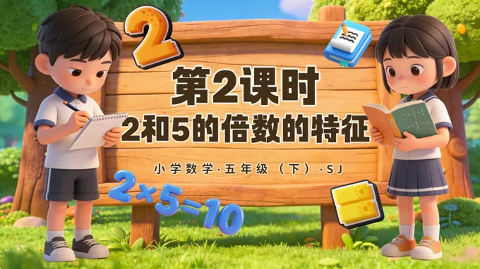 五年级数学下册苏教 第三单元第2课时《2和5的倍数的特征》ppt课件（教案）