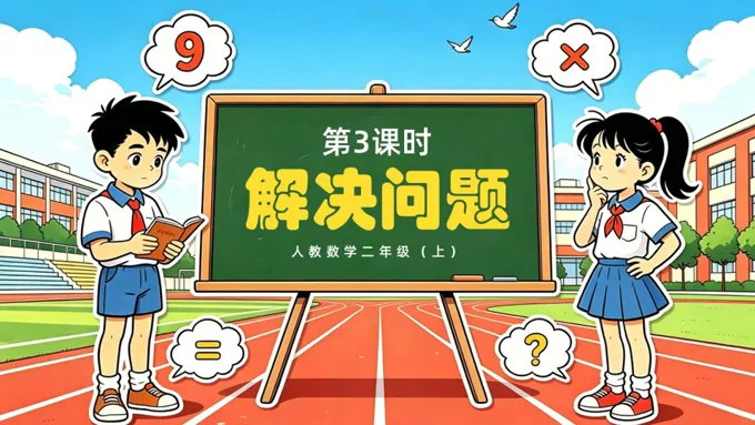 二年级数学上册人教 第五单元 第3课时《解决问题》ppt课件（教案）