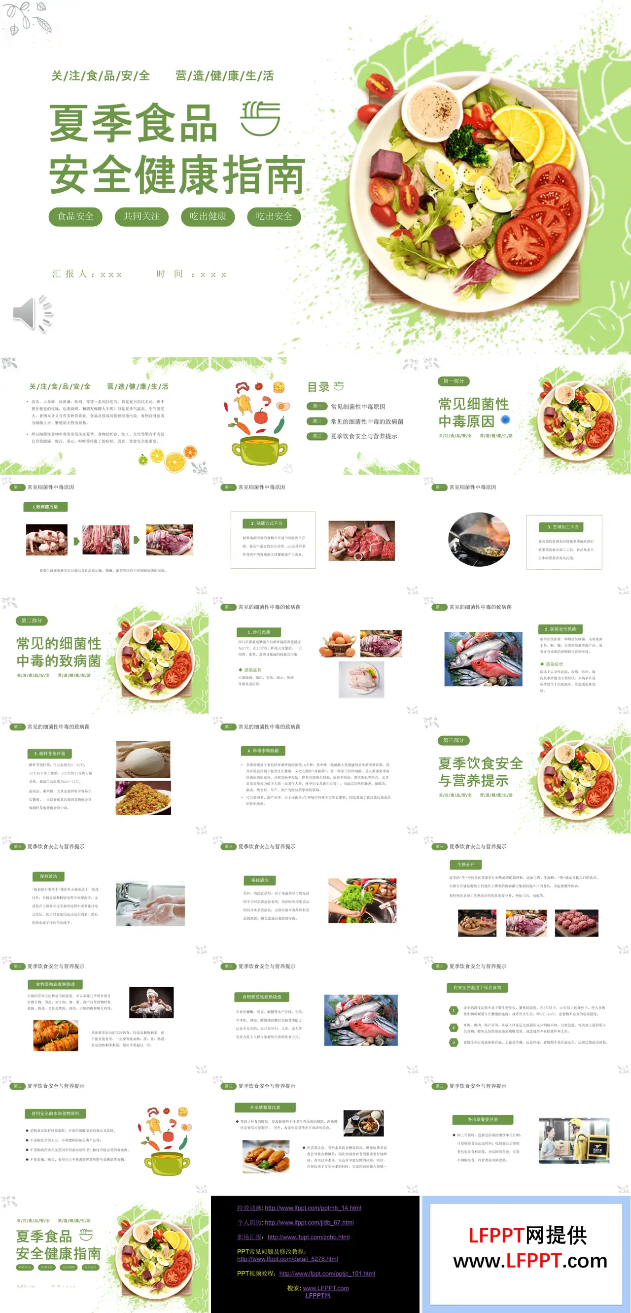 夏季食品安全主题班会PPT