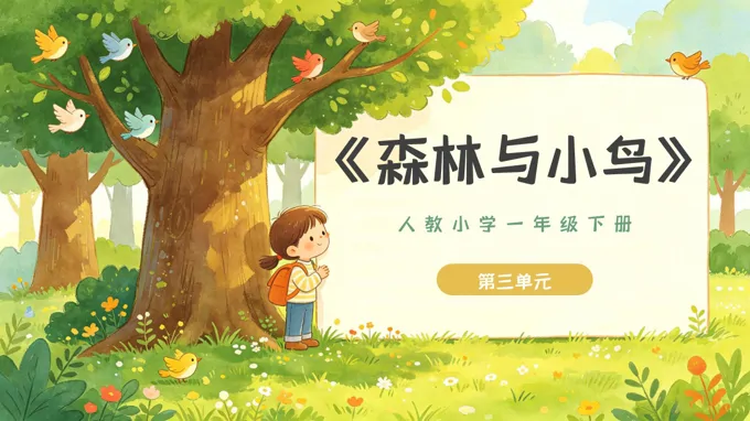 一年级音乐下册人教 第三单元《森林与小鸟》ppt课件（教案）