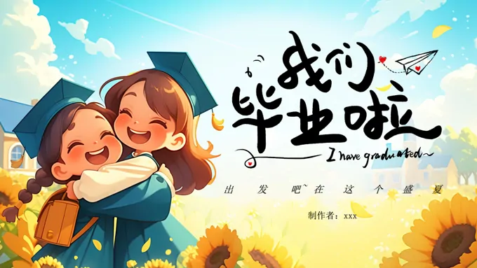 我们毕业了幼儿园毕业相册PPT