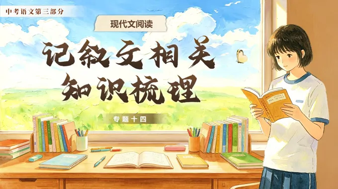 《现代文阅读《专题十四：记叙文相关知识梳理》》中考语文第三部分PPT课件（含教案+逐字稿+教学反思）