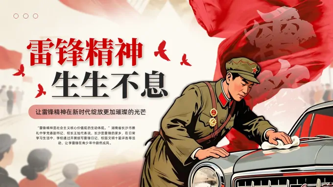 雷锋精神生生不息PPT含讲稿