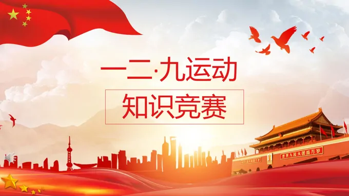 一二九运动知识竞赛PPT