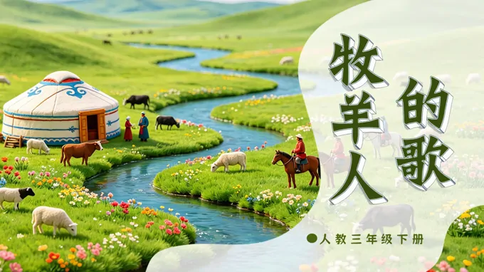 三年级下册音乐人教第二单元《牧羊人的歌》ppt课件（教案）