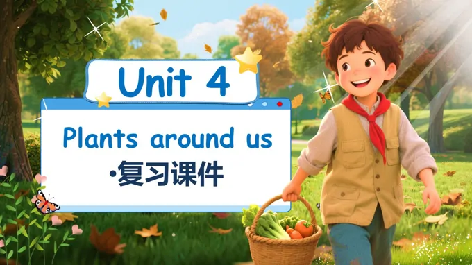Unit4Plants around us人教三年级英语上册PPT课件含教案