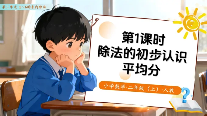 第三单元第1课时  除法的初步认识——平均分 （教学课件）二年级数学上册 人教 ppt课件含教案
