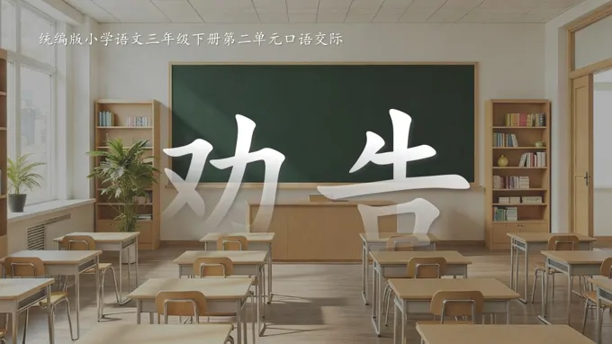 三年级语文下册二单元《口语交际：劝告》ppt课件（教案）