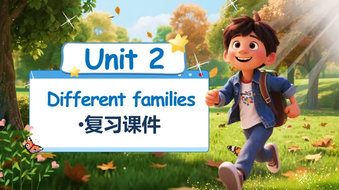 Unit2Different families人教三年级英语上册PPT课件含教案