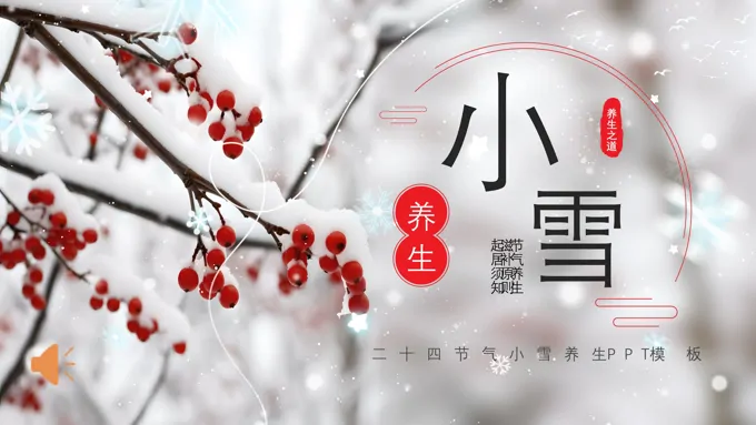 二十四节气小雪PPT课件含讲稿